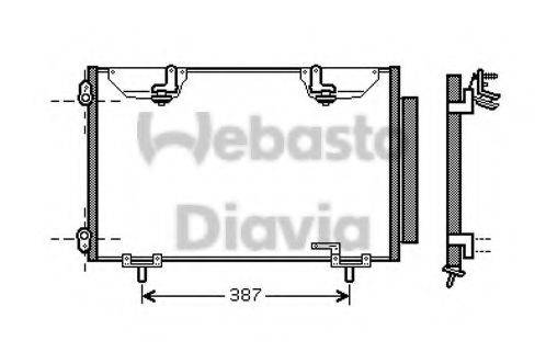 WEBASTO 82D0226208MA Конденсатор, кондиціонер