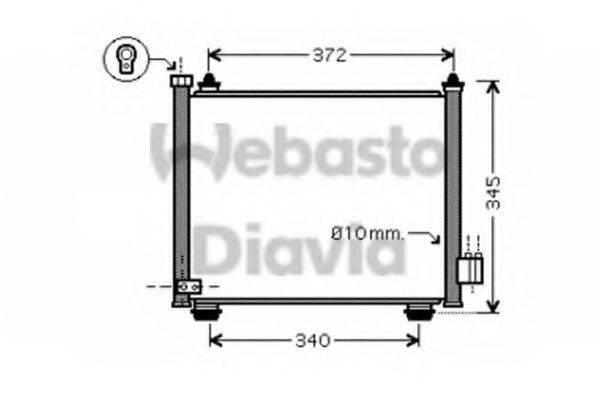 WEBASTO 82D0226232MA Конденсатор, кондиціонер