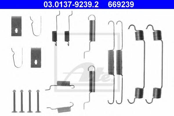 ATE 03013792392 Комплектуючі, гальмівна колодка