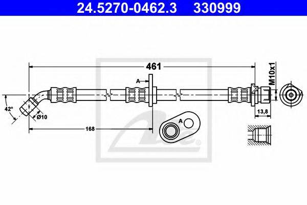 ATE 24527004623 Гальмівний шланг