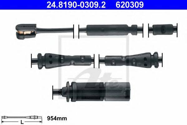 ATE 24819003092 Сигналізатор, знос гальмівних колодок