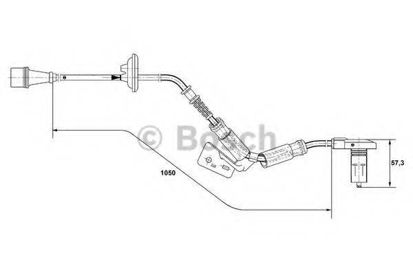 BOSCH 0265001278 Датчик, частота обертання колеса