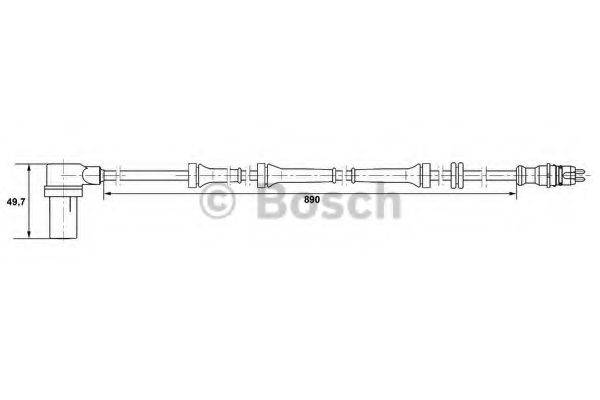 BOSCH 0265006157 Датчик, частота обертання колеса