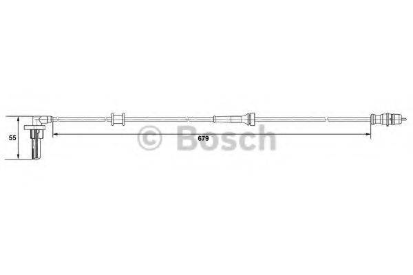 BOSCH 0265007533 Датчик, частота обертання колеса