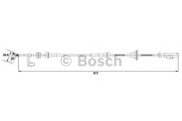 BOSCH 0265007688 Датчик, частота обертання колеса