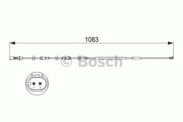 BOSCH 1987473500 Сигналізатор, знос гальмівних колодок