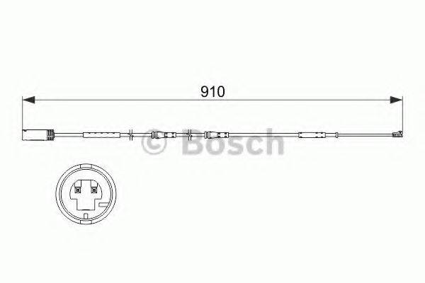 BOSCH 1987473522 Сигналізатор, знос гальмівних колодок