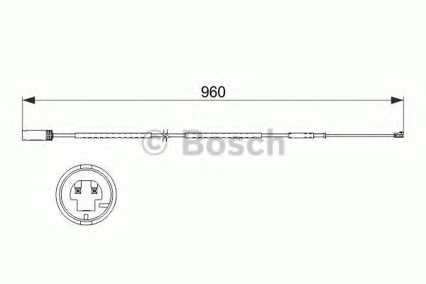 BOSCH 1987473523 Сигналізатор, знос гальмівних колодок