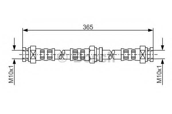BOSCH 1987476159 Гальмівний шланг