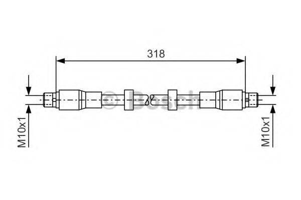 BOSCH 1987476247 Гальмівний шланг