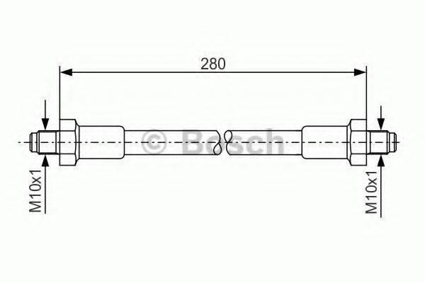 BOSCH 1987476267 Гальмівний шланг