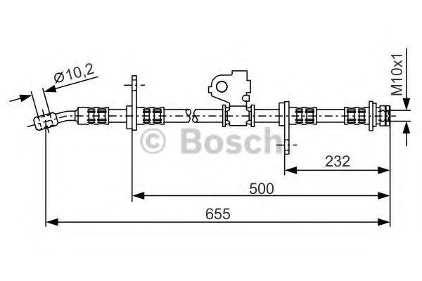 BOSCH 1987476322 Гальмівний шланг