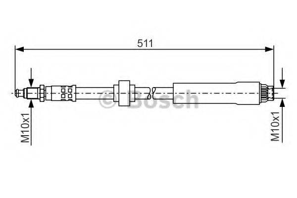 BOSCH 1987476531 Гальмівний шланг
