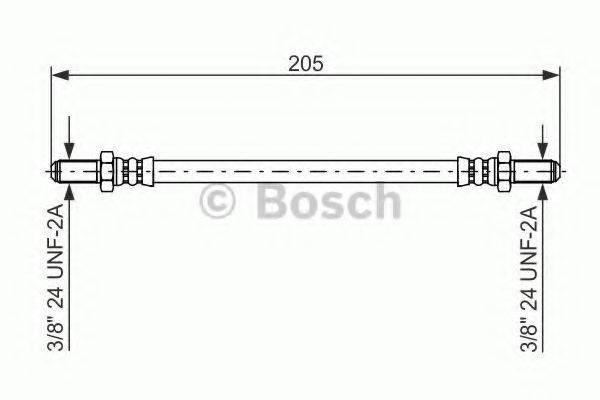 BOSCH 1987476575 Гальмівний шланг