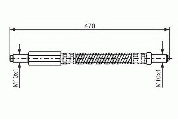 BOSCH 1987476595 Гальмівний шланг