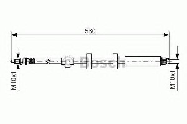 BOSCH 1987476673 Гальмівний шланг