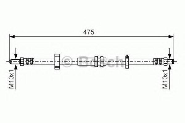 BOSCH 1987476750 Гальмівний шланг