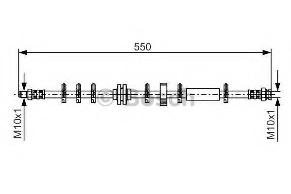 BOSCH 1987476862 Гальмівний шланг