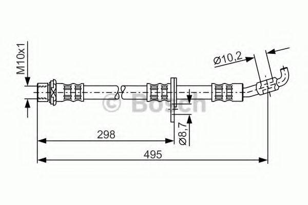 BOSCH 1987476963 Гальмівний шланг