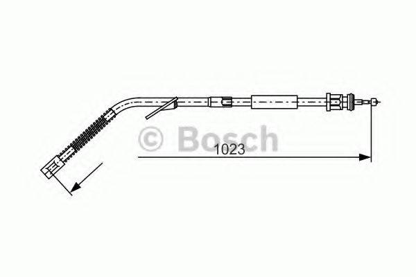 BOSCH 1987477125 Трос, стоянкова гальмівна система