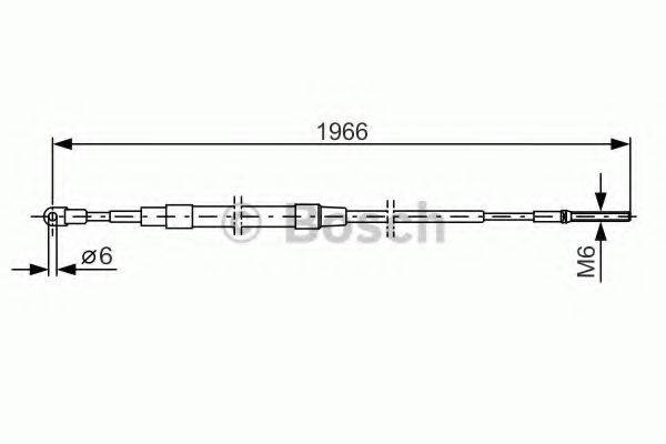 BOSCH 1987477179 Трос, стоянкова гальмівна система