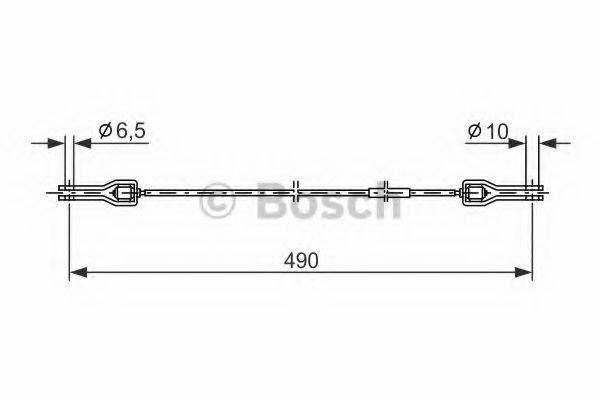 BOSCH 1987477360 Трос, стоянкова гальмівна система