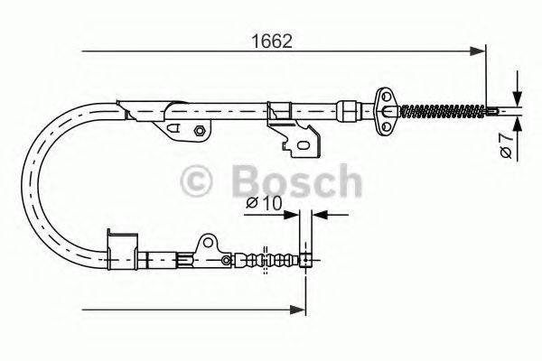 BOSCH 1987477535 Трос, стоянкова гальмівна система