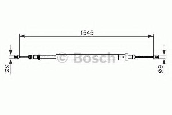 BOSCH 1987477583 Трос, стоянкова гальмівна система