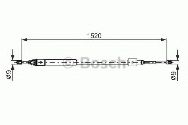 BOSCH 1987477585 Трос, стоянкова гальмівна система