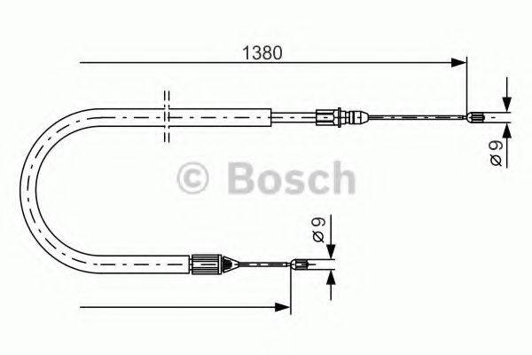 BOSCH 1987477776 Трос, стоянкова гальмівна система