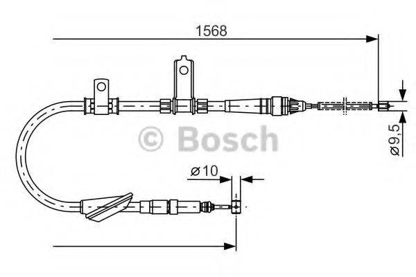 BOSCH 1987477790 Трос, стоянкова гальмівна система