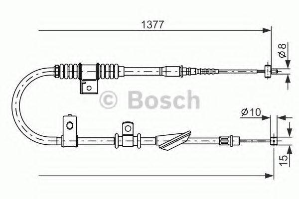 BOSCH 1987477842 Трос, стоянкова гальмівна система