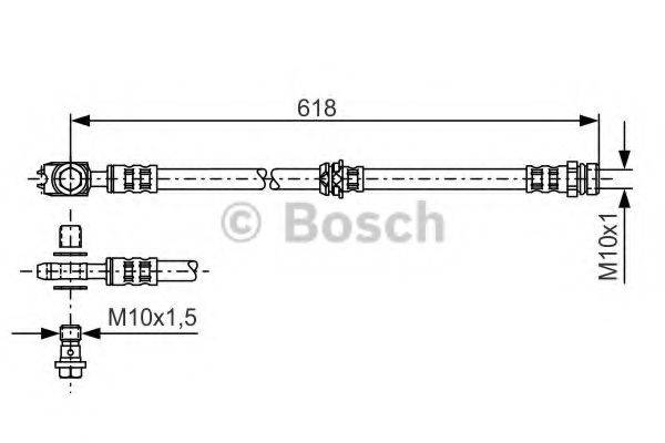 BOSCH 1987481173 Гальмівний шланг