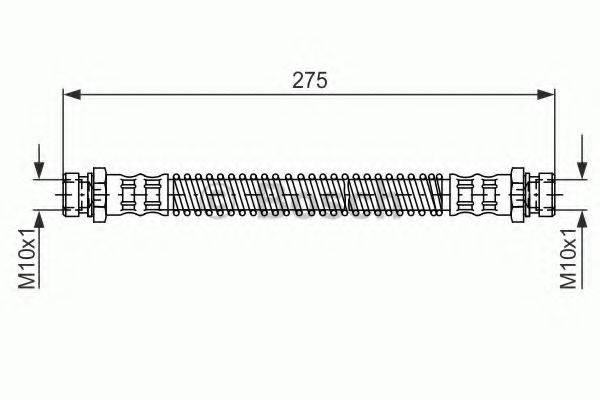 BOSCH 1987481276 Гальмівний шланг