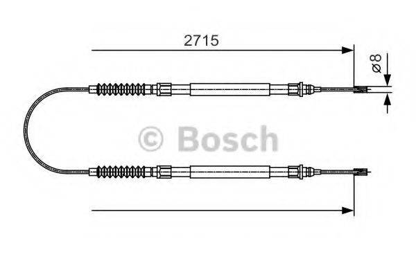 BOSCH 1987482003 Трос, стоянкова гальмівна система