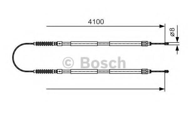 BOSCH 1987482005 Трос, стоянкова гальмівна система