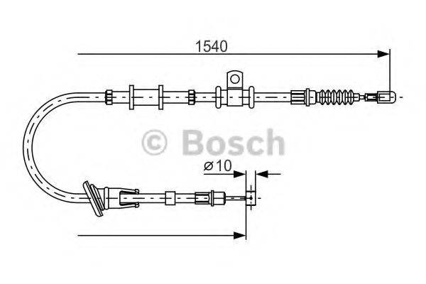 BOSCH 1987482065 Трос, стоянкова гальмівна система