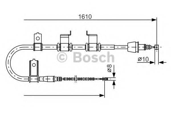 BOSCH 1987482070 Трос, стоянкова гальмівна система