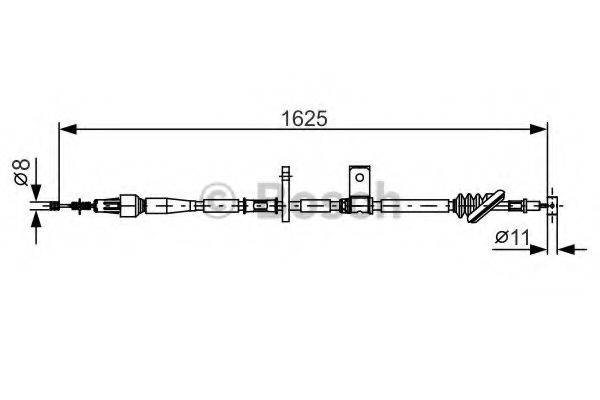 BOSCH 1987482094 Трос, стоянкова гальмівна система