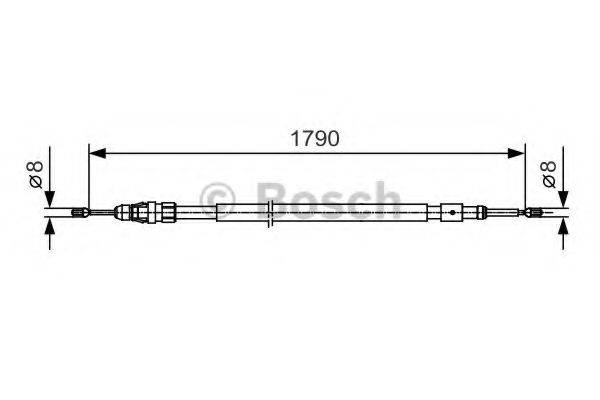 BOSCH 1987482112 Трос, стоянкова гальмівна система