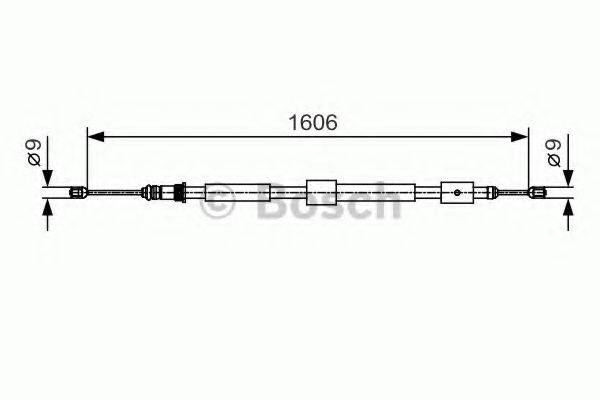 BOSCH 1987482113 Трос, стоянкова гальмівна система