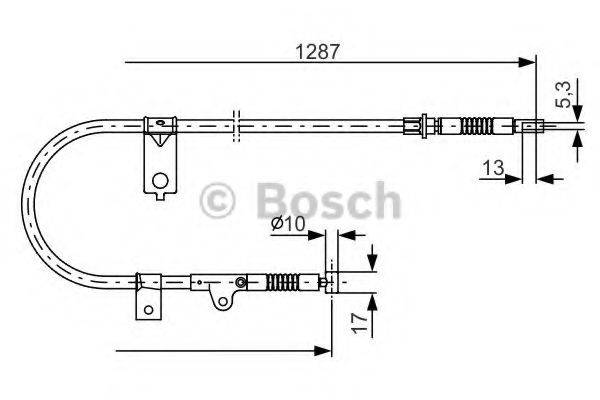 BOSCH 1987482150 Трос, стоянкова гальмівна система