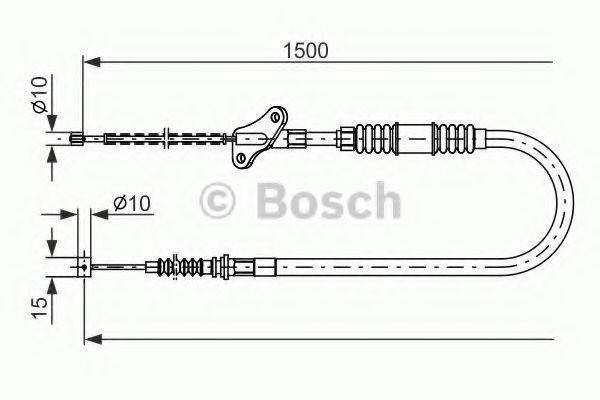 BOSCH 1987482170 Трос, стоянкова гальмівна система