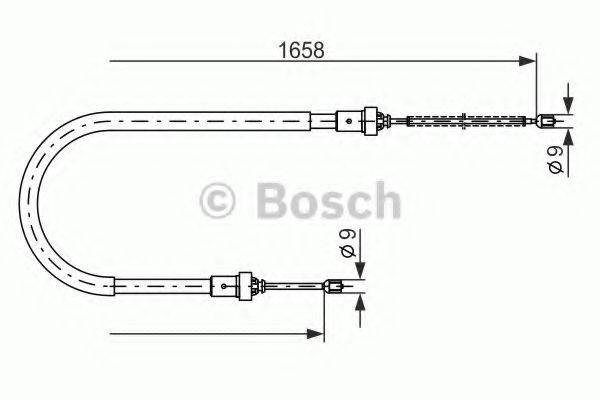 BOSCH 1987482234 Трос, стоянкова гальмівна система