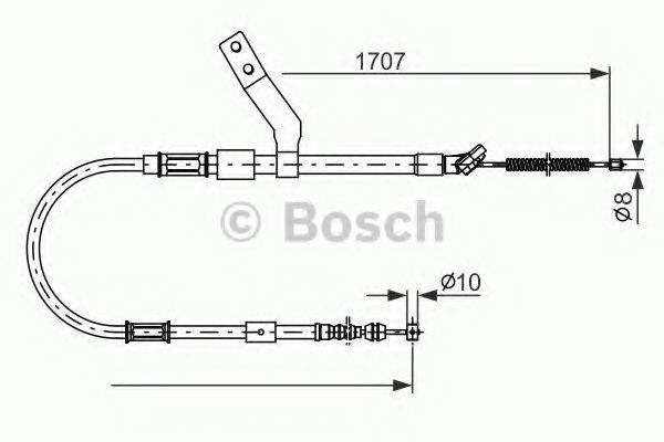 BOSCH 1987482260 Трос, стоянкова гальмівна система