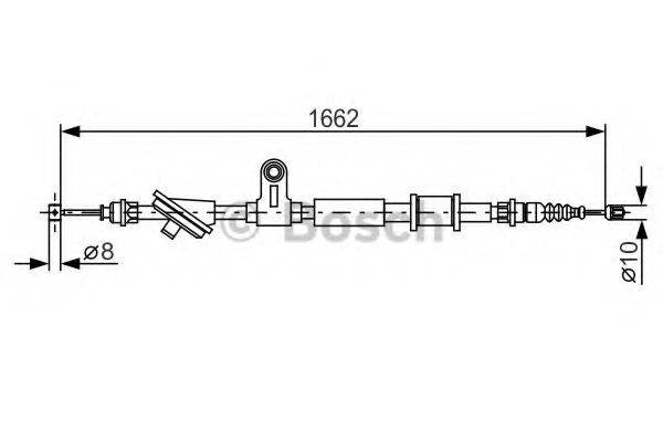 BOSCH 1987482285 Трос, стоянкова гальмівна система