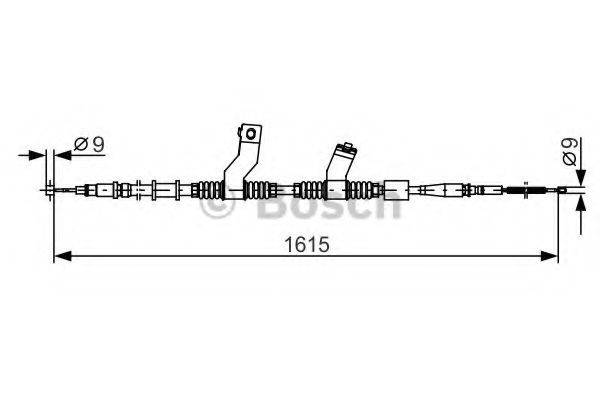 BOSCH 1987482353 Трос, стоянкова гальмівна система