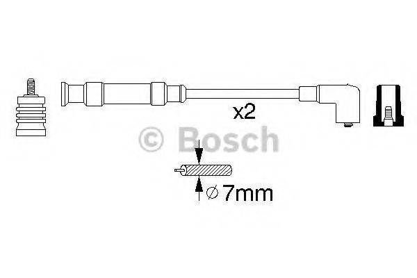 BOSCH 0356912804 Комплект дротів запалювання