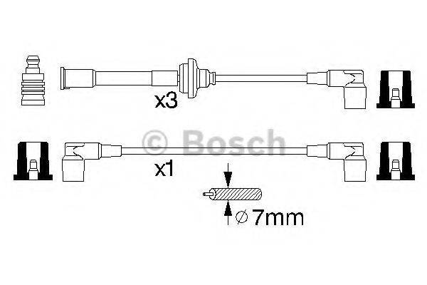 BOSCH 0356912825 Комплект дротів запалювання