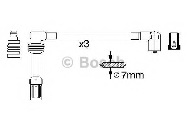 BOSCH 0356912879 Комплект дротів запалювання